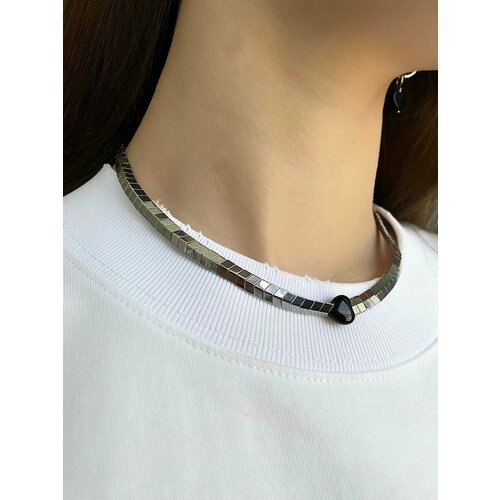 Колье Derzko, длина 40 см, золотой, серебряный