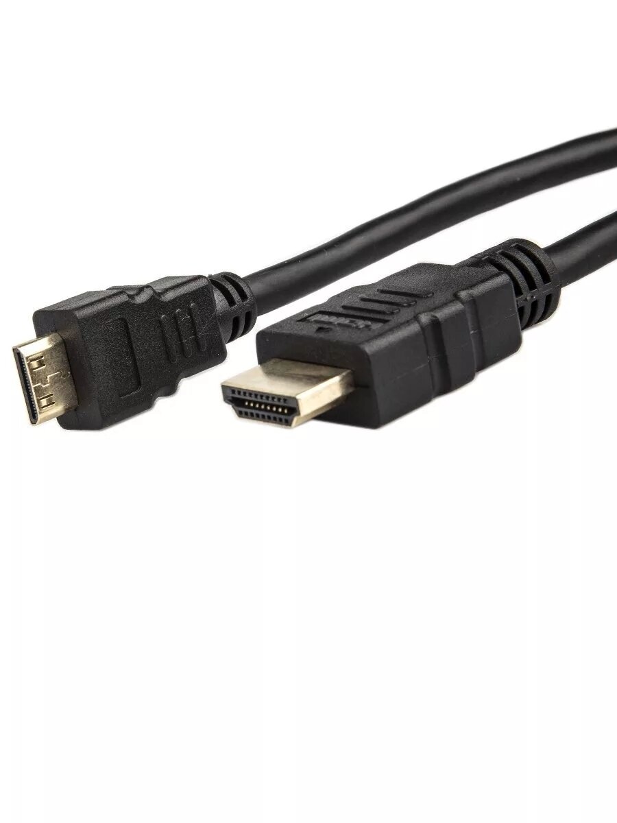Кабель аудио-видео Telecom, HDMI (m) - Mini HDMI (m) , ver 2.0, 2м, GOLD черный [tcg205-2m] Noname - фото №3