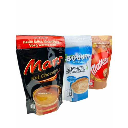 Горячий шоколад (Hot Chocolate) Марс, Баунти, Мальтизерс - 3 шт*140 гр, Великобритания