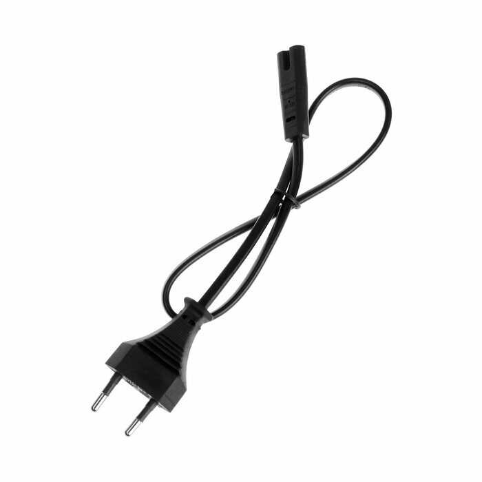 Кабель питания CablexpertPC-184/2-0.5M, CEE 7/16 - C7, 2-pin, 2.5 А, 0.5 м, черный