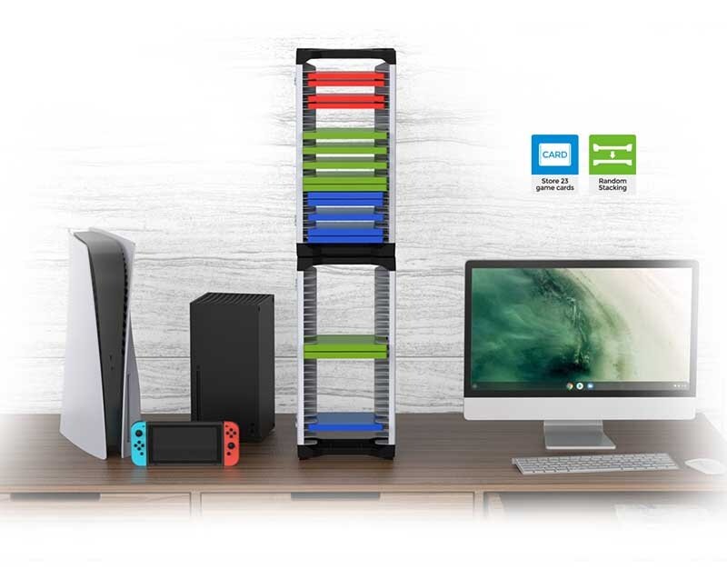 Подставка для 23 дисков PS4, PS5, Nintendo, Xbox Storage Stand (Dobe TY-2847)