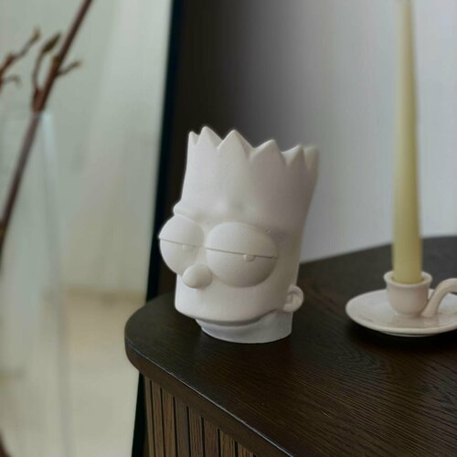 Кашпо Барт горшок для цветов гипсовая головаорганайзердекор 1200₽