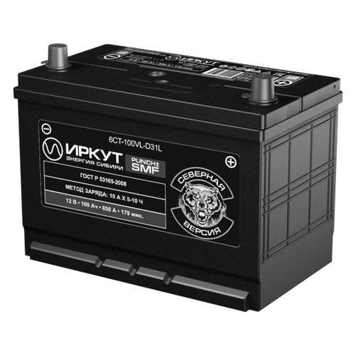 Аккумулятор иркут Asia 100Ач обратная полярность UHD-D31L