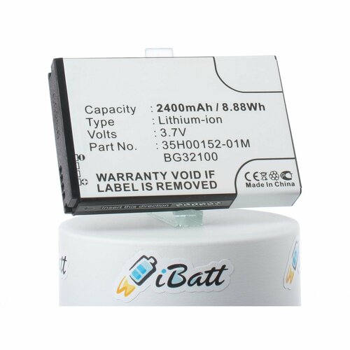 Аккумуляторная батарея iBatt 2400mAh для телефонов, смартфонов HTC