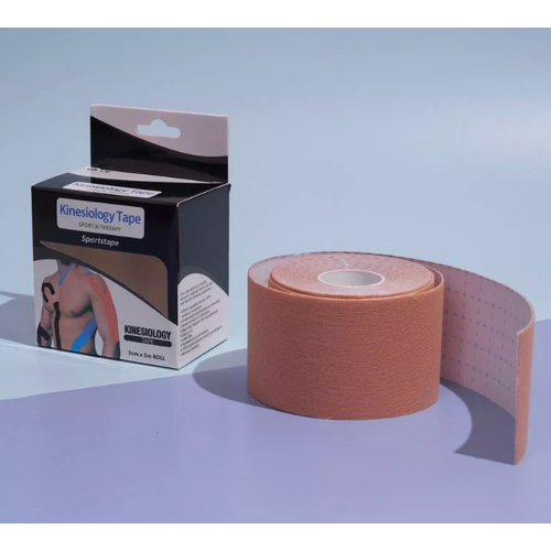 Тейп широкий 5 см/5 м для лица и тела, спортивный Kinesiology Tape тейп для лица 2 5см 5м камуфляж голубой ayoume kinesiology tape roll 2 5 5 мл