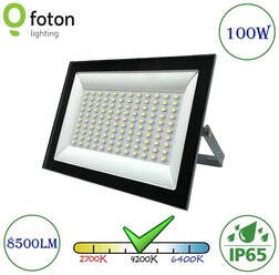 Светодиодный прожектор Серый FL-LED Light-PAD Foton Lighting 100W 4200К 8500Lm IP65