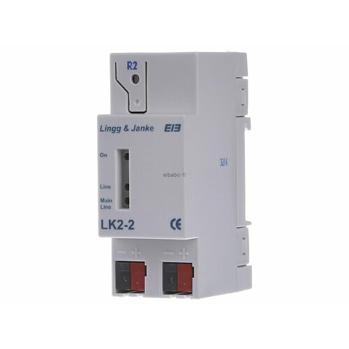 KNX соединитель области / линии LK2-2 – Lingg & Janke – 88502 – 4260049680298 модуль управления жалюзи lingg janke j4f6h 89400 4x канальный standart 6а 250в