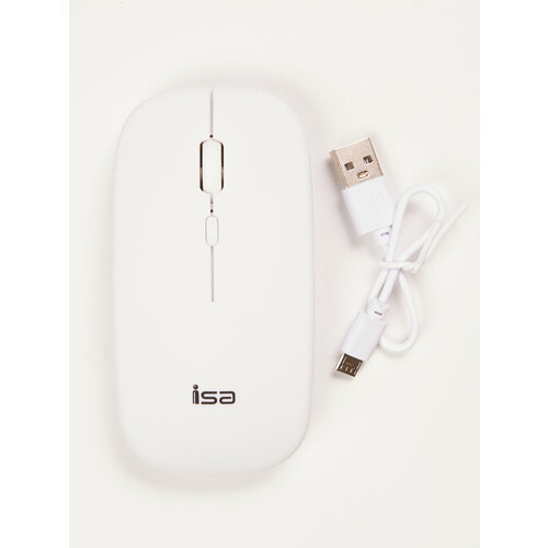 Мышь беспроводная оптическая ISA WM-1 500 mah 1200DPI Plug Play Белый 69900₽