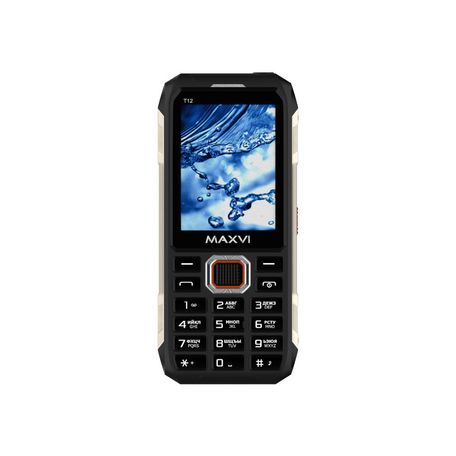 Телефон MAXVI T12, 2 SIM, черный