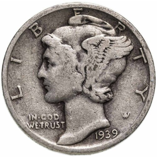 США 1 дайм (10 центов) 1939 Mercury Dime