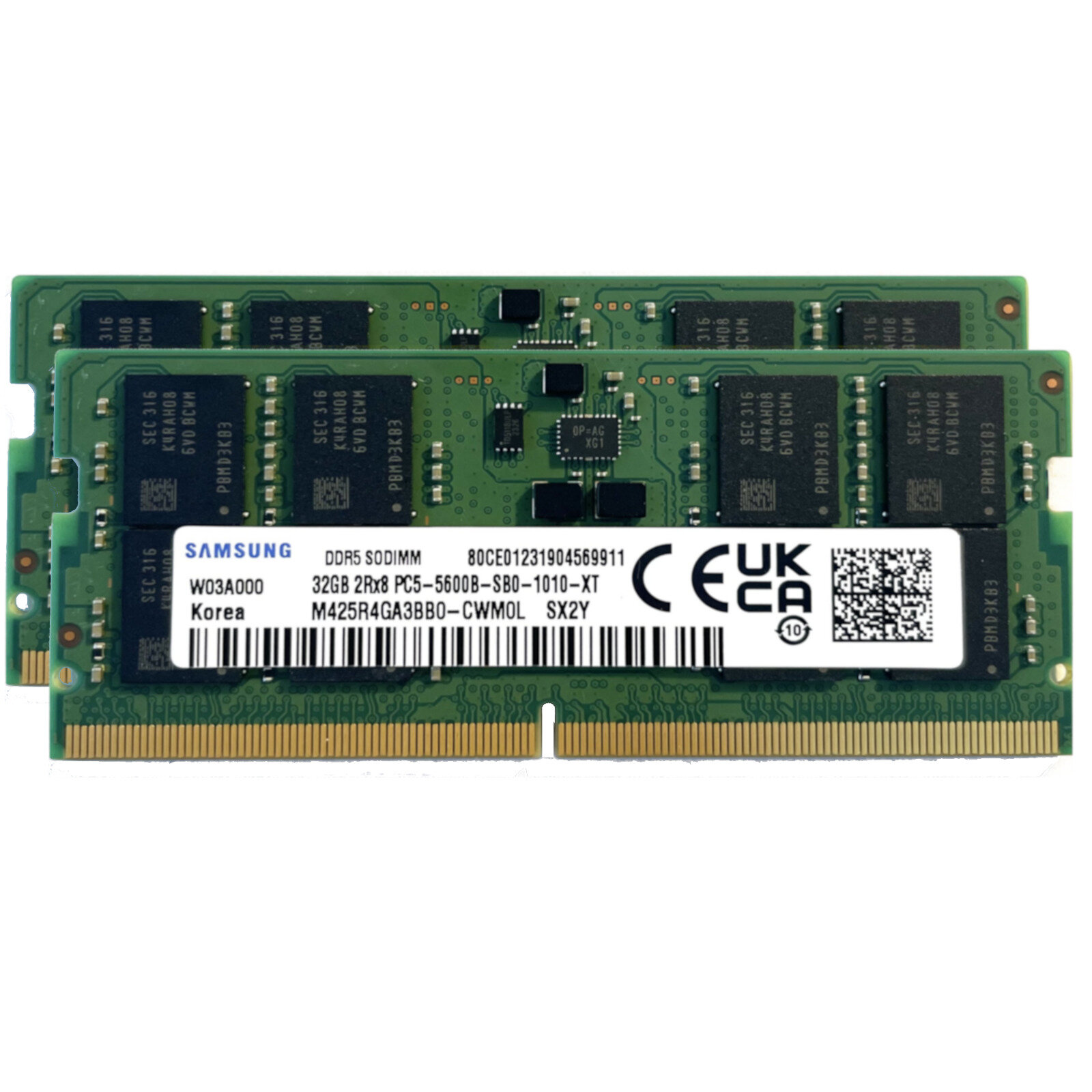 Оперативная память для ноутбуков SAMSUNG Laptop DDR5-5600MHz SODIMM 64Gb (2x32Gb) [M425R4GA3BB0] OEM