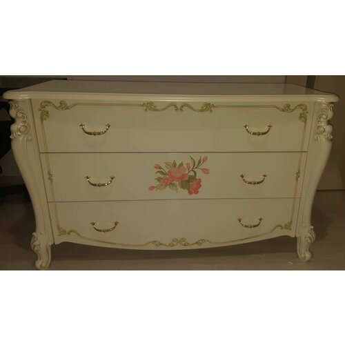 Комод Альба крем глянец