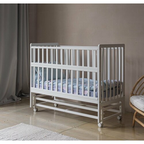 Кровать-маятник ANTEMI Albero 120х60 см белый НИК 2б