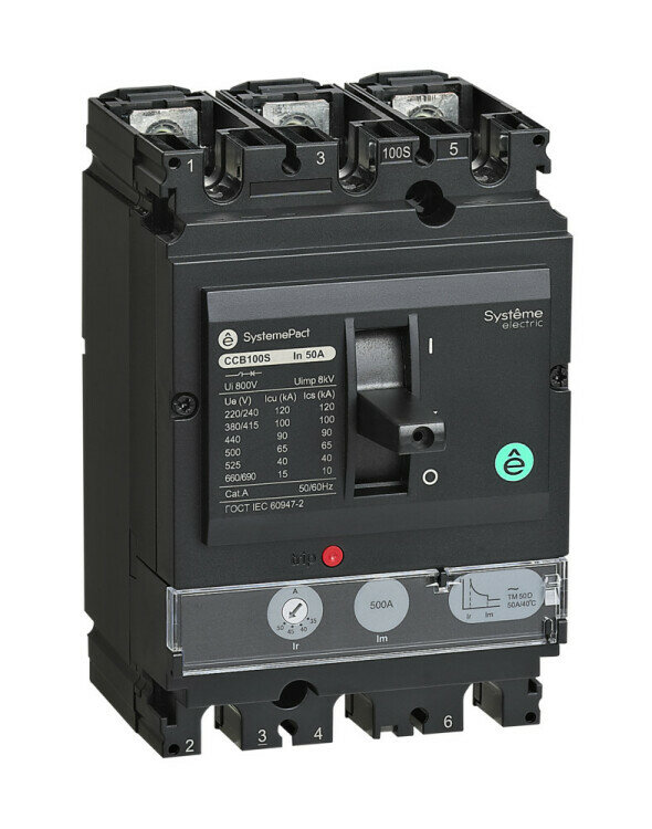 Силов. автомат. выкл. 3-пол. (3P) SYSTEMEPACT CCB 16А 36KA TMD16 SE