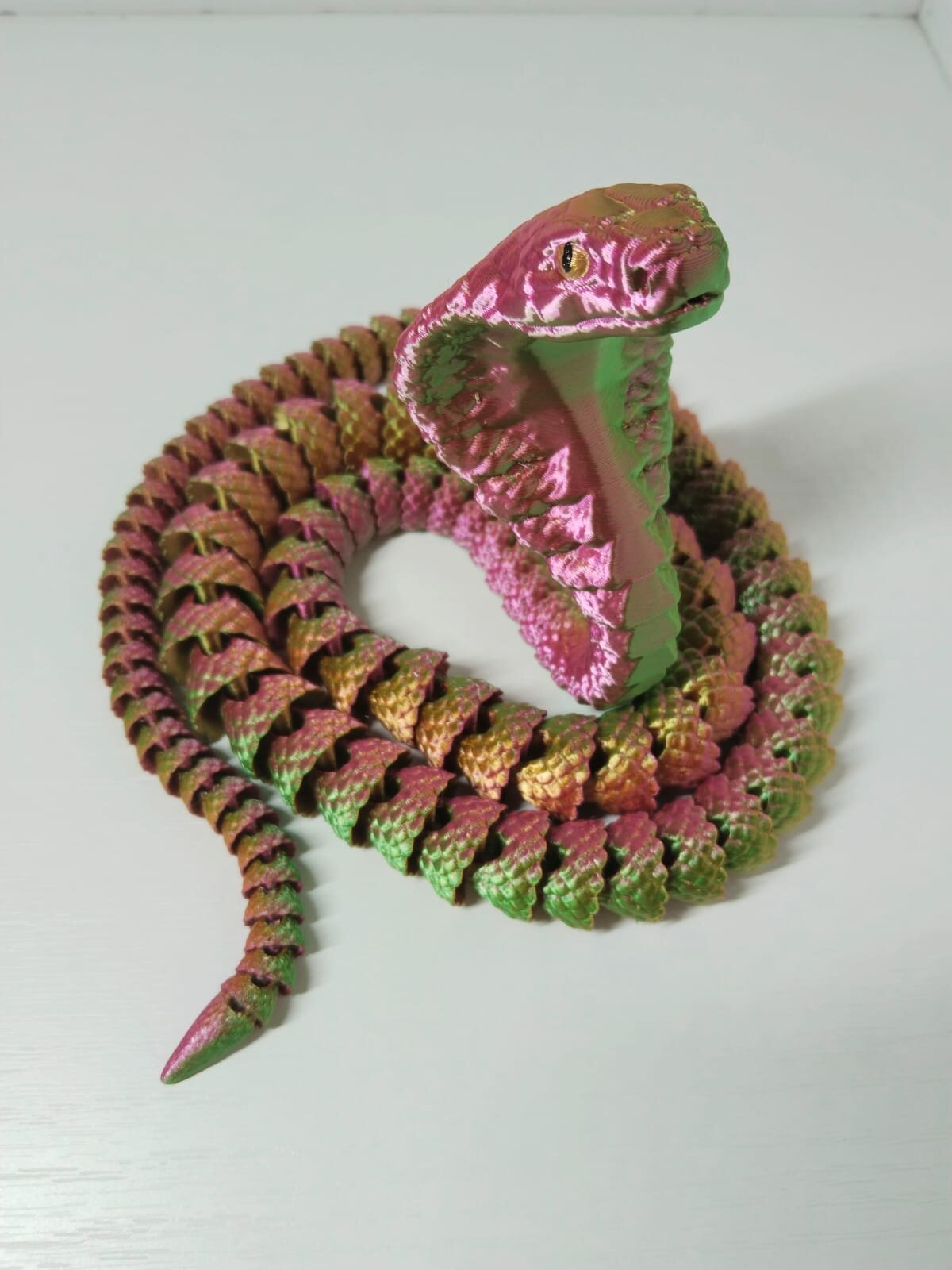 Шарнирная Змея - Антистресс игрушка в подарочном мешке , длина 85 см