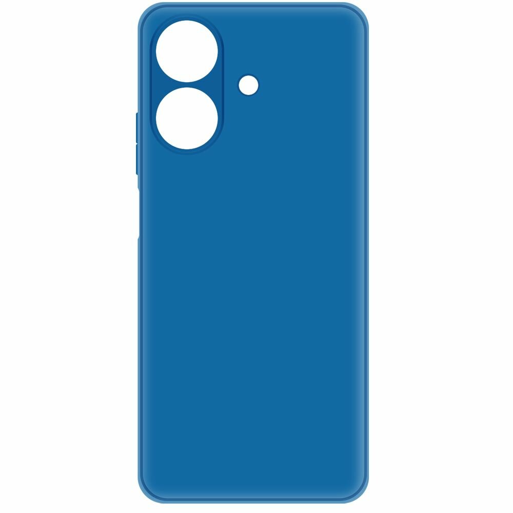 Чехол-накладка Krutoff Silicone Case для Realme Note 60/Note 60X синий