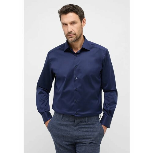 фото Рубашка eterna comfort fit, размер 40/ru46, blue