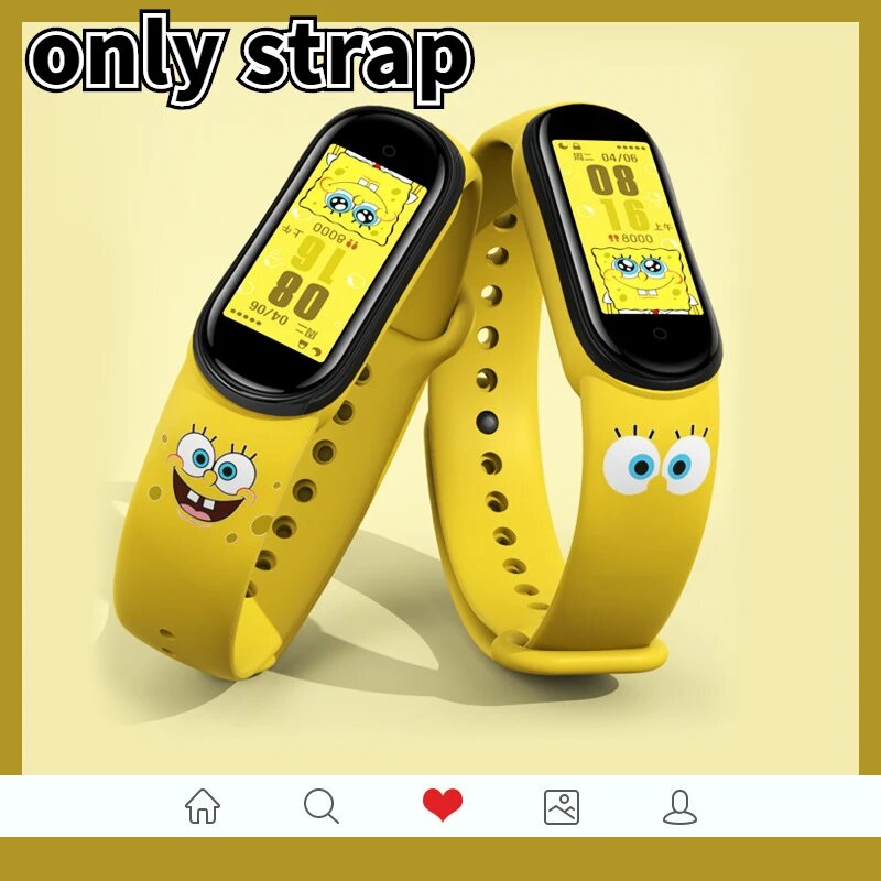 Ремешок SpongeBob SquarePants для Xiaomi Mi Band