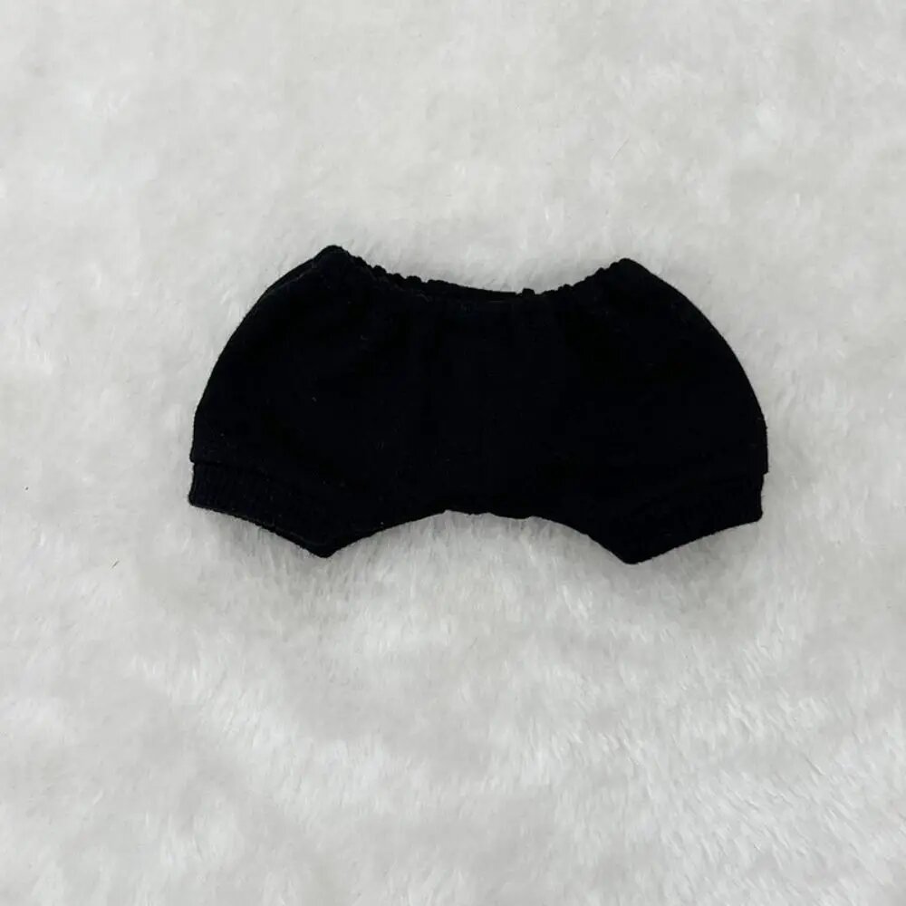 Футболка-штаны для куклы, 20 см, однотонная одежда для хлопка, мягкие игрушки, аксессуары, наряд для куклы-Idol, верхние шорты