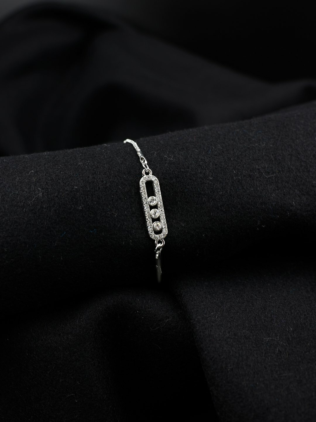 Браслет, 1 шт., размер one size, серебряный — фото 1