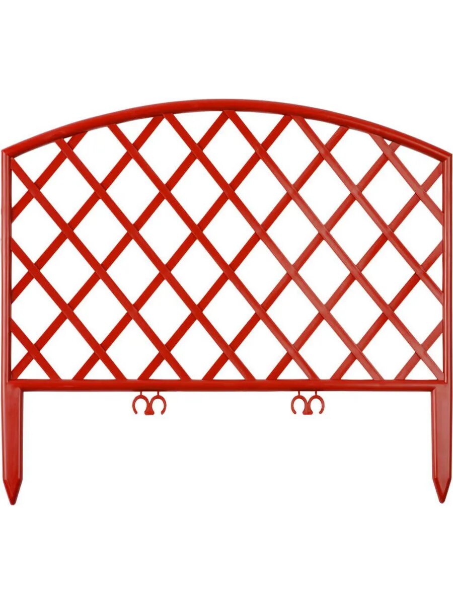 Плетень 24 х 320 см терракот 7 секций декоративный забо