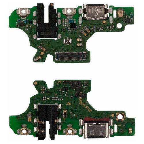 Шлейф (плата) с системным разъемом, разъемом гарнитуры и микрофоном для Huawei Honor 20 Lite (Premium) плата с системным разъемом для huawei honor 8 и микрофоном