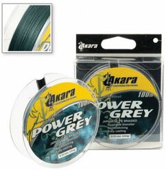 Шнур Akara Power Grey (APGY-100-016 (100 м 0,16мм) )