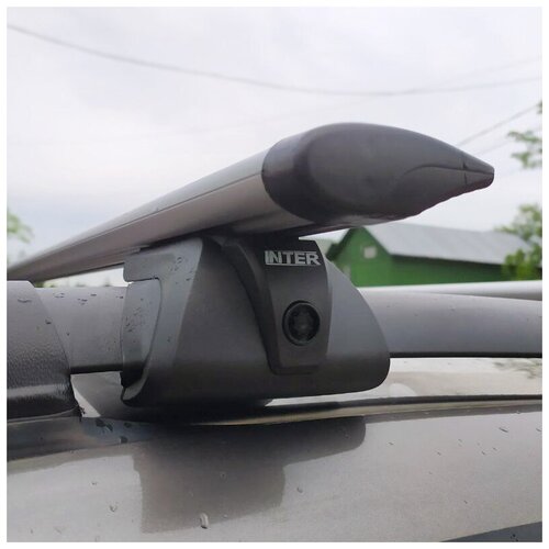 Багажник на крышу Inter Titan для FAW Besturn X80 / Фав Бестурн Х80 2014-2019 с секретками, аэро-крыло 130