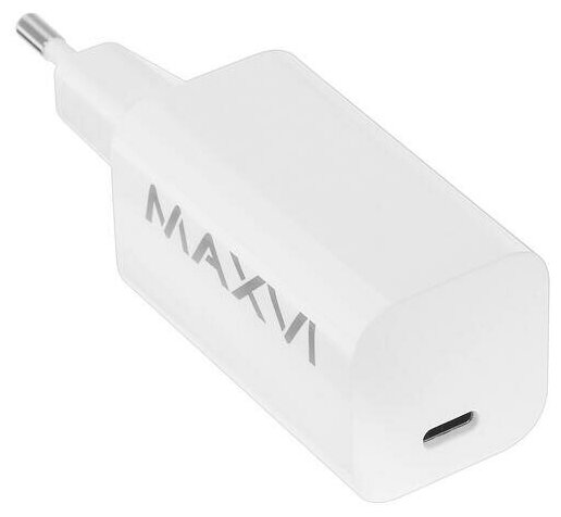 Сетевое зарядное устройство Maxvi A481GN mini белый