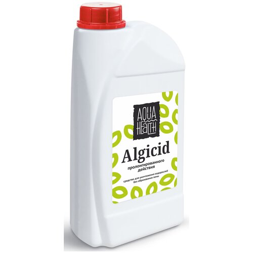 Жидкость для бассейна Aqua Health от водорослей Algicide 1 л 1 кг жидкость