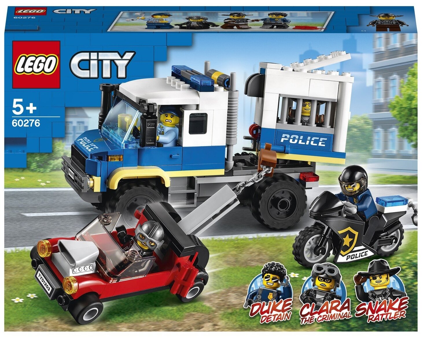 Конструктор LEGO 60276 Город Police Транспорт для перевозки преступников