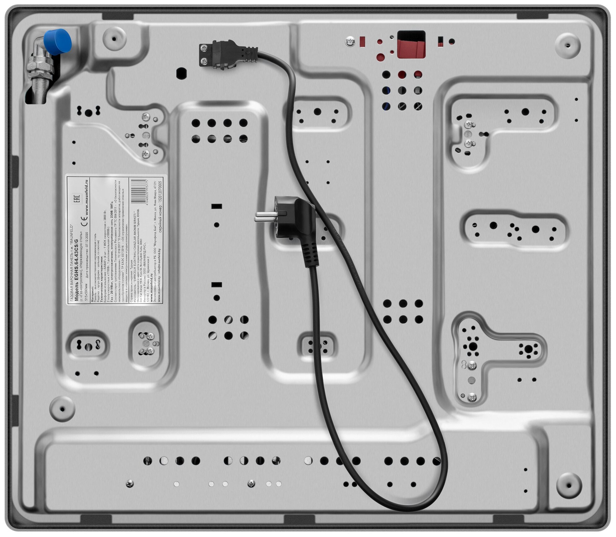 Газовая варочная панель MAUNFELD EGHS.64.43CS/G - фотография № 4