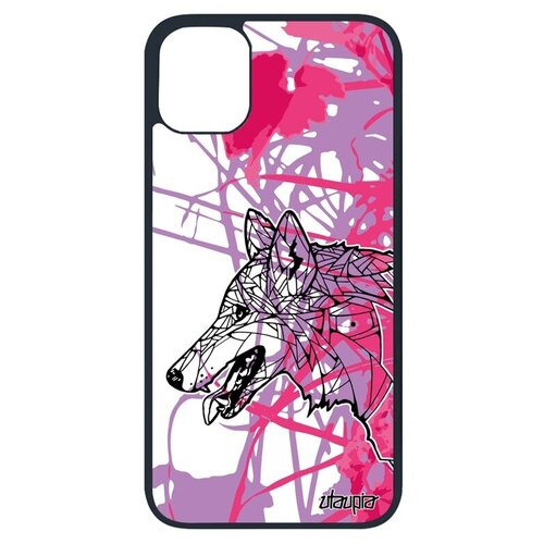 фото Противоударный чехол на телефон // apple iphone 11 pro // "волк" охота дизайн, utaupia, розовый
