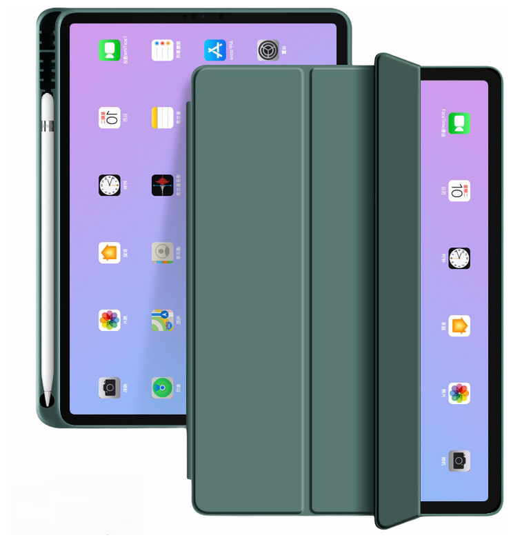 Чехол MyPads самый тонкий в мире для iPad Air 4 (2020) 10.9 / Air 5 (2022) 10.9 (MM9 / MME) зеленый силиконовый