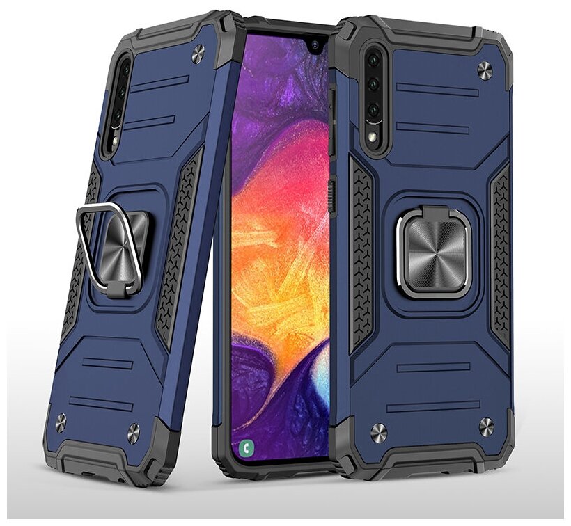 Противоударный чехол Legion Case для Samsung Galaxy A50 / A50s / A30s синий