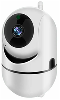 Беспроводная IP Wi-Fi камера видеонаблюдения Cloud Storage 1080P White / С ночной съемкой и датчиком движения поворотная с обзором 360 / Видеоняня