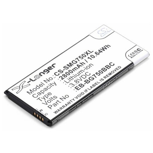 аккумулятор для сотового телефона samsung eb bg900bbc eb b900bc eb b900bu 3 7v 2800mah код mb010210 Аккумулятор для Samsung Galaxy Mega 2 (EB-BG750BBC, EB-BG750BBE)