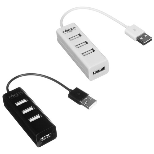 FORZA USB-хаб, 4xUSB2.0, USB штекер, пластик