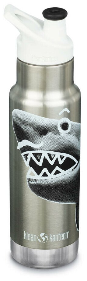 Детская термобутылка Klean Kanteen Insulated Kid Classic Narrow 12oz (355мл) Mr. Shark