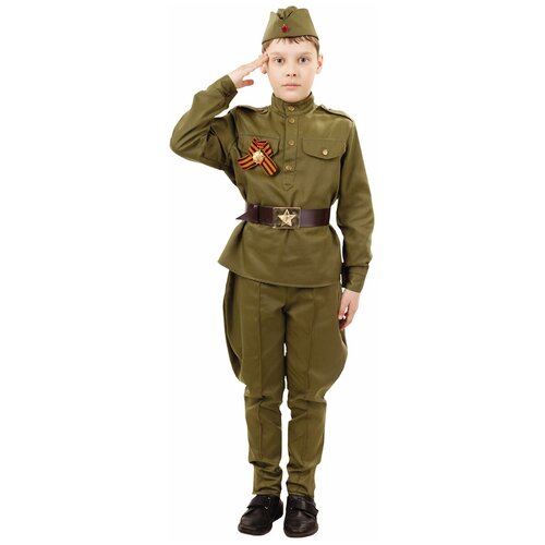 фото Карнавальный костюм солдат пуговка рост 110