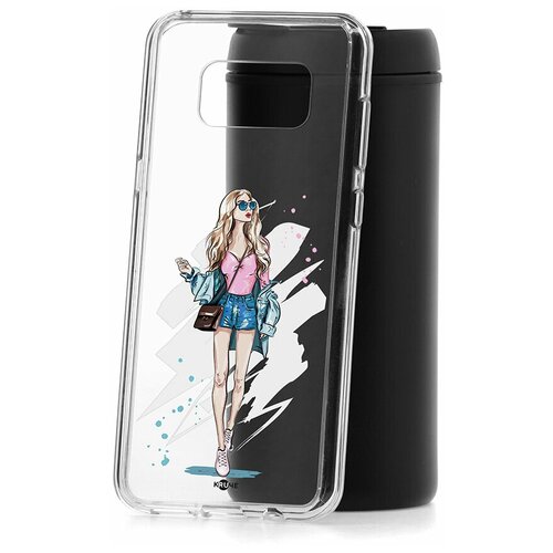 фото Чехол на samsung galaxy s8 plus kruche print fashion girl / чехол для samsung / чехол с рисунком / чехол с принтом / чехол для самсунг / чехол для самсунг / бампер на гелакси / чехол накладка для гэлэкси / противоударная накладка для samsung galaxy / защита для galaxy / защита на samsung / cиликоновый чехол для samaung galaxy / пластиковый чехол на самсунг / защитный чехол для самсунг / чехольчик / защита телефона / ударопрочный чехол / галакси кruче,kruche