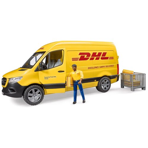 Bruder 02671 Машина Mercedes-Benz Sprinter фургон DHL с фигуркой