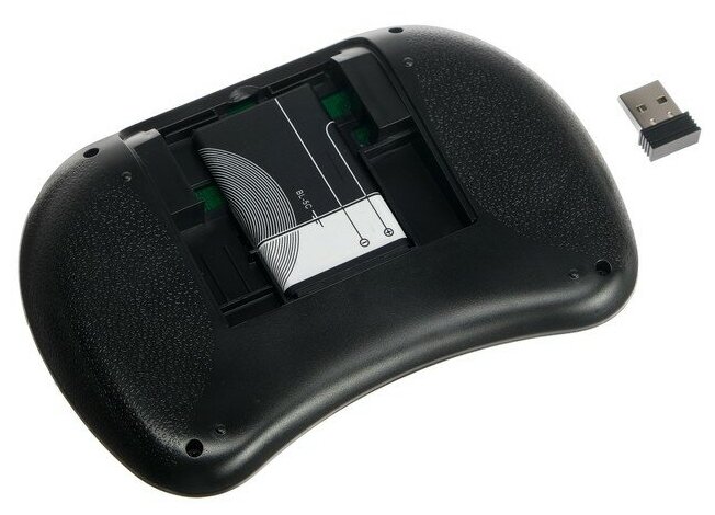 Мини-клавиатура LuazON BKB-10 беспроводная для ТВ ПК и моб уст-в черная