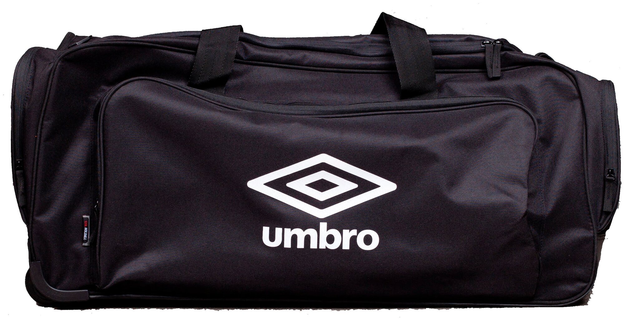 Спортивная сумка на колесах Umbro Trolley Bag c боковым карманом. Вместительная сумка для тренировок с выдвижной ручкой и 2-х колесным механизмом со стабилизаторами. Сумка на колесиках Umbro с регулир - фотография № 7