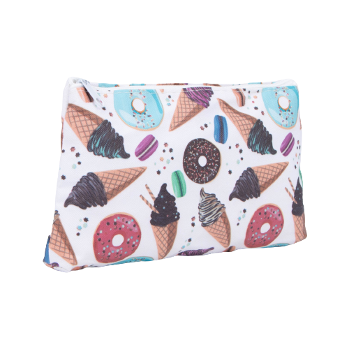 фото Косметичка простая, отдел на молнии, цвет белый нет бренда