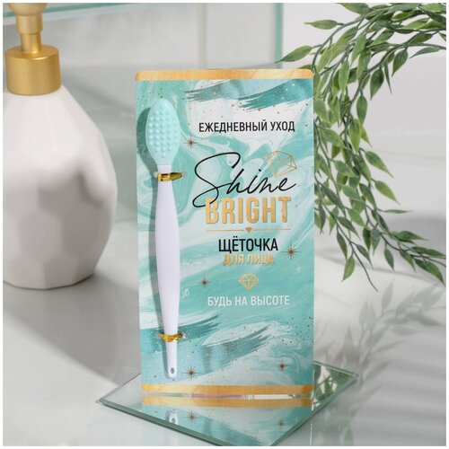 Щёточка для очищения пор Shine bright, 16 х 8, 5 см (1 шт.)