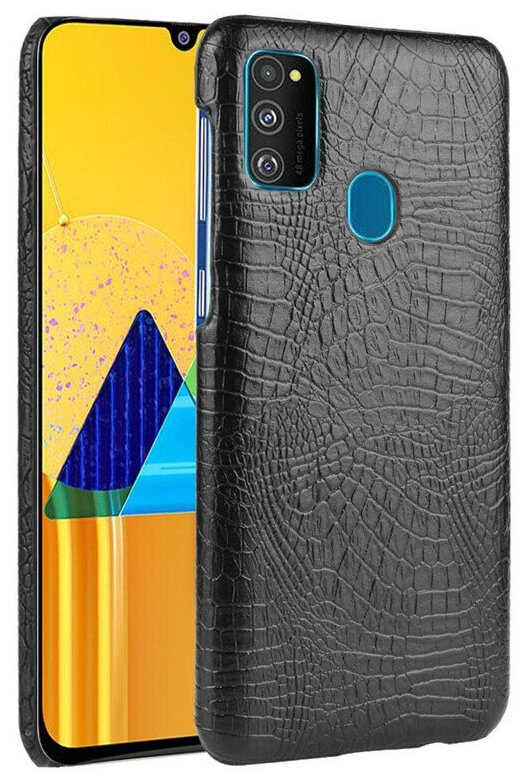 Чехол панель бампер MyPads для Samsung Galaxy M30s / Samsung Galaxy M21 SM-M215 (2020) элегантный тонкий на пластиковой основе с дизайном под кож.