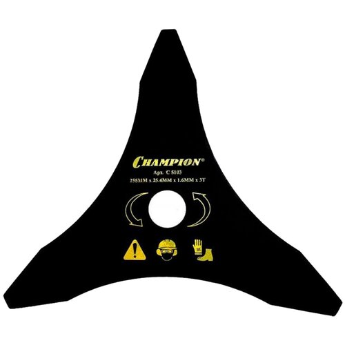 Нож для мотокосы CHAMPION 255х2х25,4 3 зуба