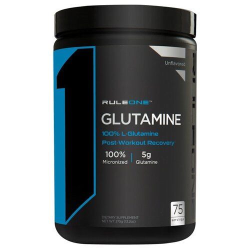 Аминокислота Rule 1 R1 Glutamine, нейтральный, 375 гр. аминокислота rule 1 flavored апельсин 222 гр