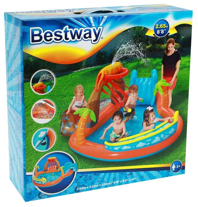 Игровой центр «Вулкан», 265 х 265 х 104 см,от 2 лет, 53069 Bestway - фотография № 3